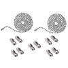 Pull Chain, 2 Pieces 59" Stainless Steel Bead Chain, Great