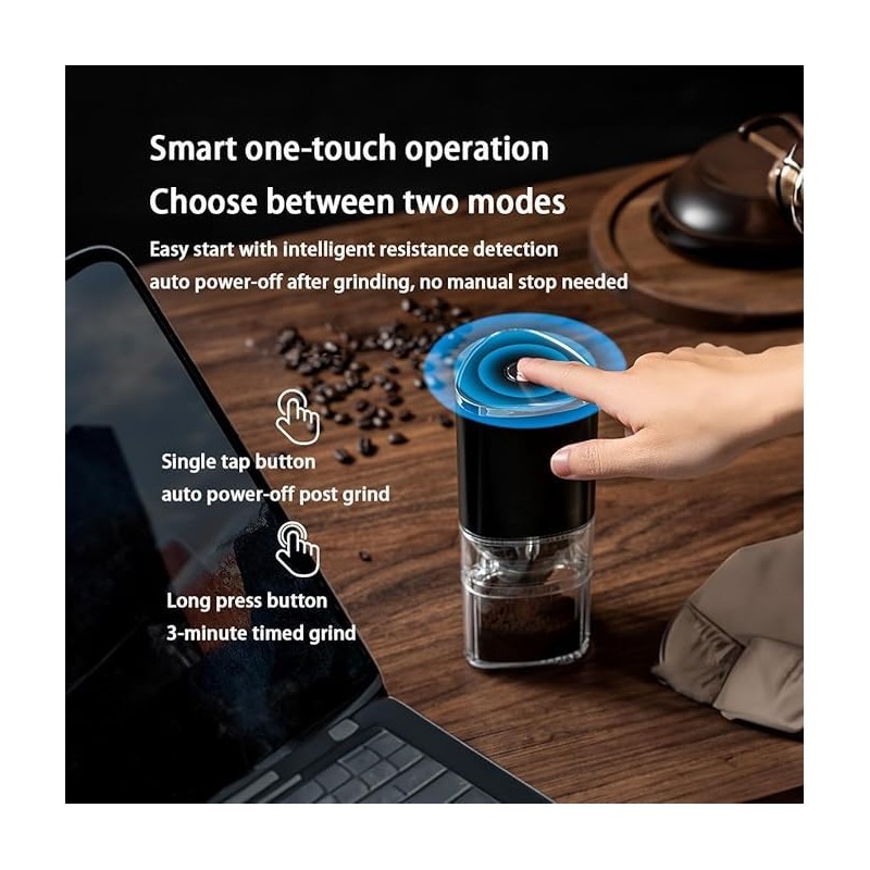 Basics Electric Coffee Grinder - Compact & Powerful Blade Grinder