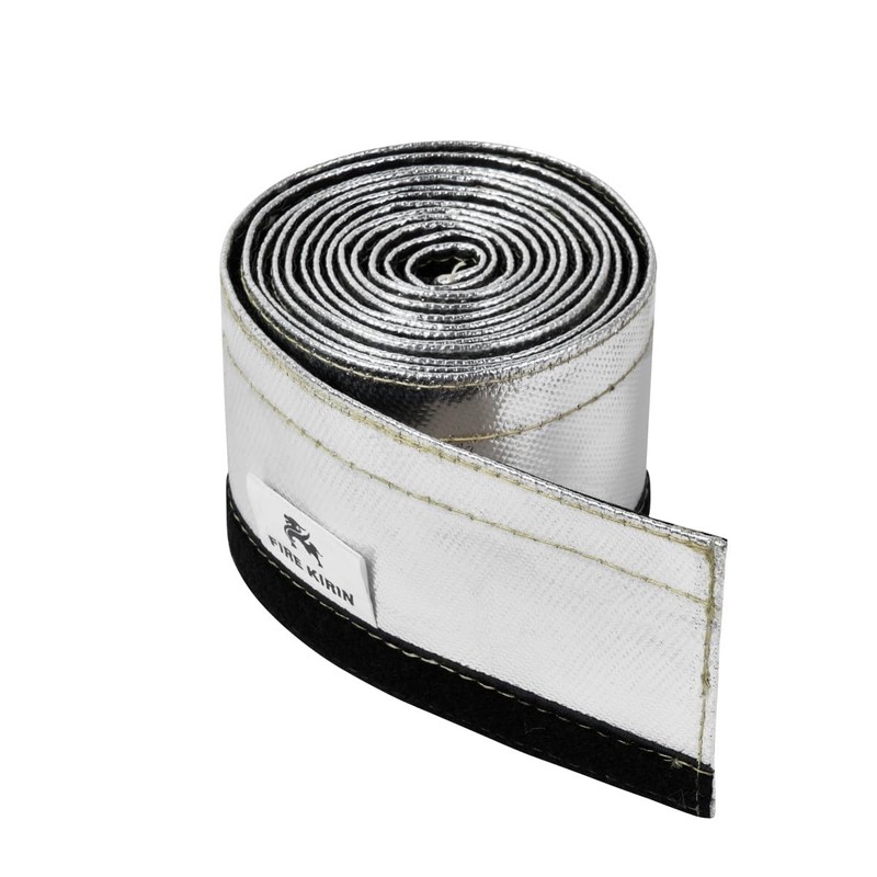 Fire Kirin Heat Shroud Sleeve, Aluminized Sleeving, Silver Hose Wire
