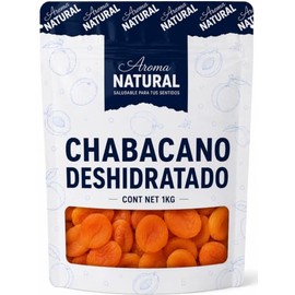 Aroma Natural | Chabacano Deshidratado 1 kg – Bolsa Resellable | Sin Azúcar Añadida · Sin Conservadores | Snack Natural para Repostería y Tabla de Quesos
