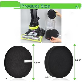 Replacement Filter Compatible with Bissell 2259 2260 2492 2252 2486 2253 2254 22543 2255 2256 1831 2487 2258 1309 1790 1792 1793 Cleanview Bagless Upright Vacuum, Pack of 3