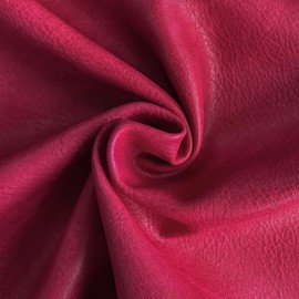 1 Yard Thick Faux Leather Fabric Soft Vegan Upholstery Fabric Artifical Sewing Leather for Home Decor Performance (Pink, Cut by The Yard)