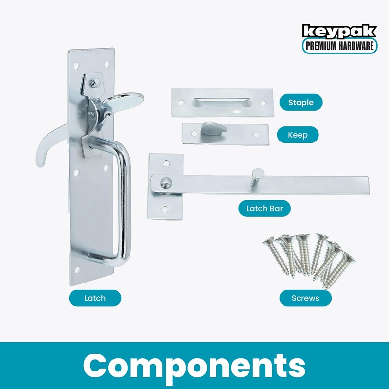 Keypak Classic Suffolk Gate Latch (Thumb Lever) Double Sided Access
