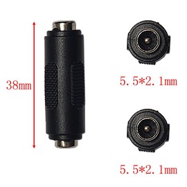 Artilits 2pcs 2.1mm x 5.5mm DC CCTV Power Cord, 12V DC Power 5.5mm X 2.1mm for CCTV Security Camera, DVR, Car Rearview Monitor System Video, LED Strip Light, Surveillance