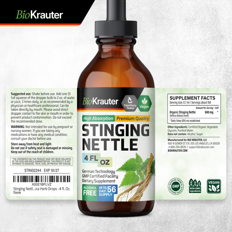 BIO KRAUTER BIO KRAUTER Saw Palmetto Tincture 4 Fl. Oz.