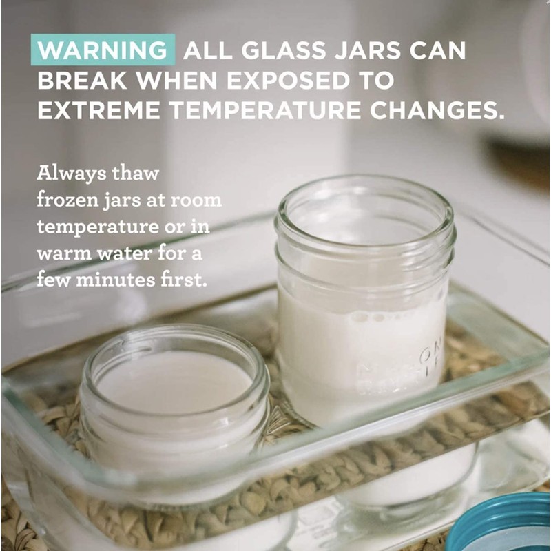 Mason Jar Storage for Breastmilk (Mixed Jar Set (8 Pack))