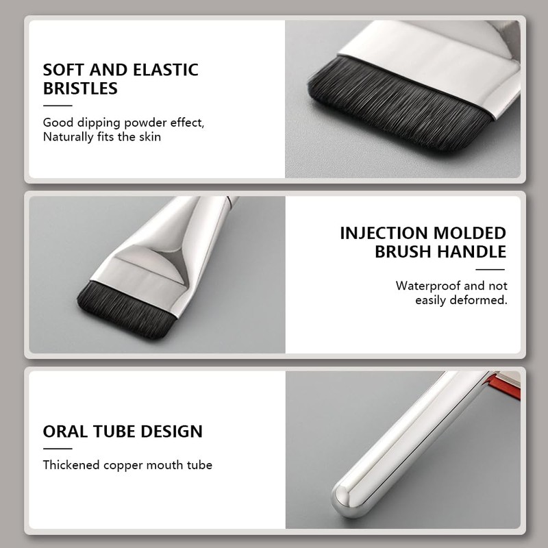 XFSRG 2 Piece Brush Set Foundation Brush Thin Make Up