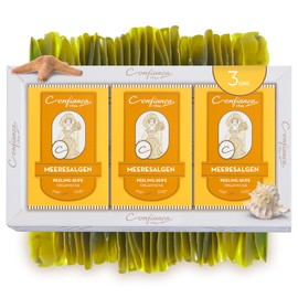 Confiança 1894 Seaweed Exfoliating Soap, Body Exfoliating Soap for Men and Women, 3 Pack Fragranced and Natural Soaps 75g