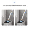 Disposables Toilet Brush with Liquid Wall-Mounted Tool for Bathroom Replacement