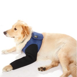 Dog Recovery Suit, Cone Collar Alternative, Abrasion Resistant Dog Recovery Sleeve, Washable 2.5mm Thick and Waterproof, Pet Wounds Prevent Licking, Bite, Keep Dry (M)