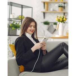 LIQUIPEL USB Type C Cable 6ft, USB A 2.0 to USB-C Fast Charger Extra Long Durable, Marble Color Cables (Green)