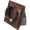 LIRAST 4 inch Outdoor Dryer Vent Cover Brown - ABS