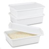 Parlynies 3-Pack 13 L Pizza Dough Proofing Box with Lid,