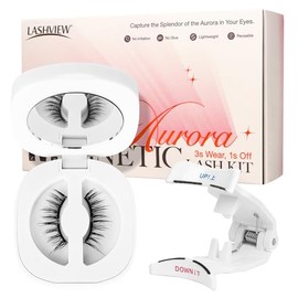 LASHVIEW Pestañas Magnéticas Con Aplicador, Reutilizables, Suaves, De Aspecto Natural, Sin Pegamento. Rcm02-N