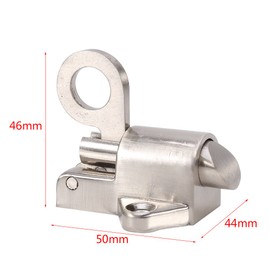 Zinc Alloy Automatic Latch Lock Security Automatic Window Gate Lock Spring Load Bolt Latch Self-Closing Door Bolt Latch Lock