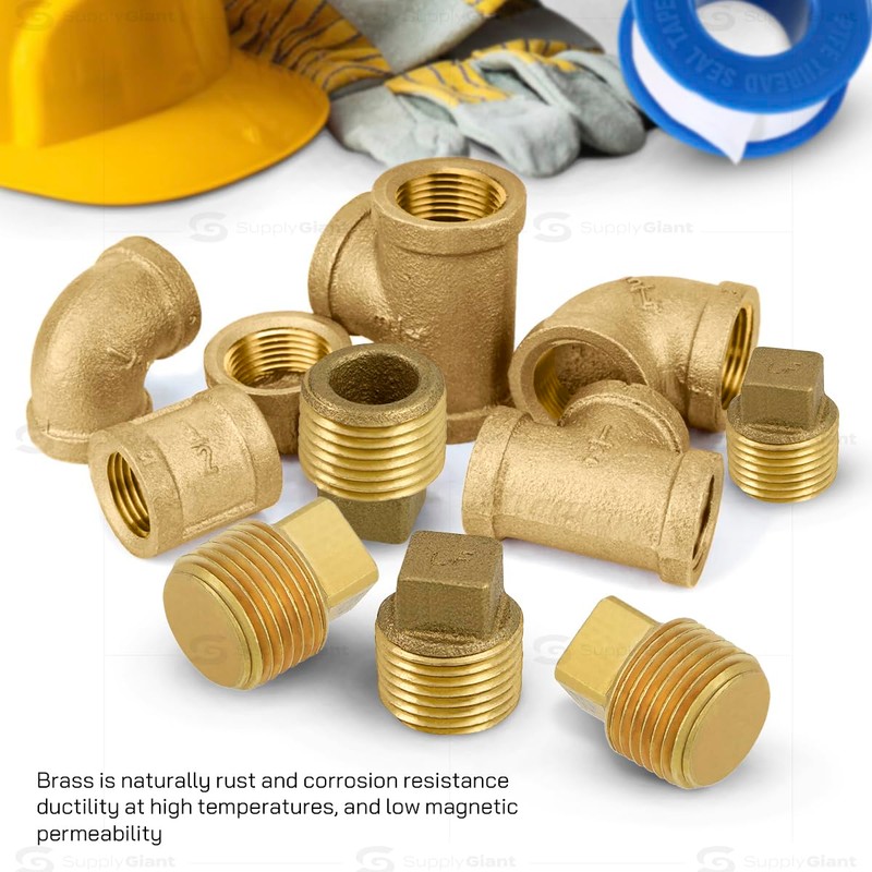 Supply Giant CSTQ0012 1/2-Inch Male National Pipe Taper Threads Brass