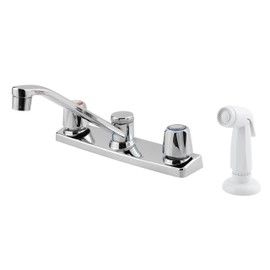 Pfister Pfirst Series Kitchen Faucet 2-Handle Chrome with Sprayer, G1354000