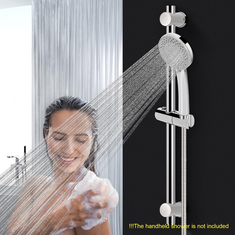 NearMoon Shower Slide Bar with Height/Angle Adjustable Handheld Shower Holder,