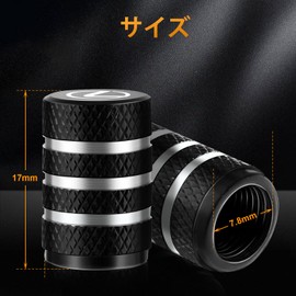 Sondsilen Air Valve Cap for Car Motorcycle Tire Valve Cap 4 Pack Black Aluminum Universal Bicycle Light Weight High Strength Corrosion Resistant Compatible with Lexus Passenger Cars