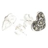 Touch Jewellery 925 Sterling Silver Heart Stud Earrings with Marcasite