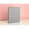 Eccolo Dayna Lee Collection Grey “Love, Your Notebook” 8x10" Inspiring