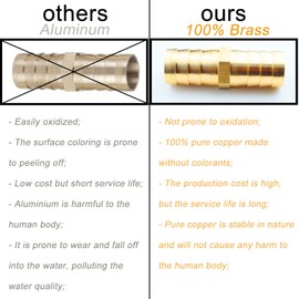 chaekoy 2 Pack Garden Hose Connector Repair Mender Kit with Stainless Clamp, Fits 3/4"-5/8" Water Hose Repair Fitting