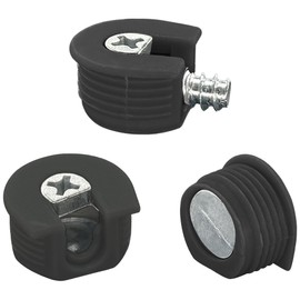 30 PCS Furniture Connectors Eccentric Cam Lock,Funiture Connection Fixing Screws (Black)