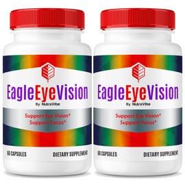 (2 Pack) Eagle Eye Vision – Gentle Visual Wellness Formula with Premium Ingredients to Support Vision, Eye Comfort & Daily Eye Care | Just 2 Easy-to-Swallow Pills for Everyday Use (120 Capsules)