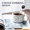 Cute Cat-Shaped Coffee Spoon Set - Black and White Cat