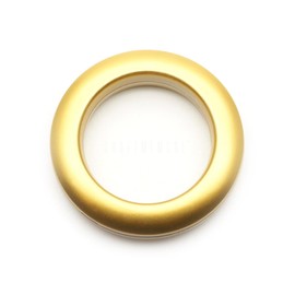 CRAFTMEMORE Curtain Grommets 1-9/16” (40mm) Inner Diameter Plastic Curtain Rings, Clip on Eyelet Rings, Home Drapes Grommets 8 Pack (Gold)