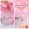 AstraGlam Nagelständer Set 2 Stück mit Herzförmiger Basis und 96