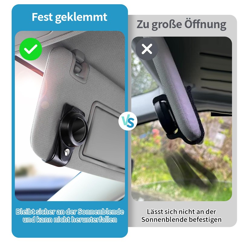 mylovetime Sun Visor Holder Compatible with Ooono Co-Driver No1, Holder