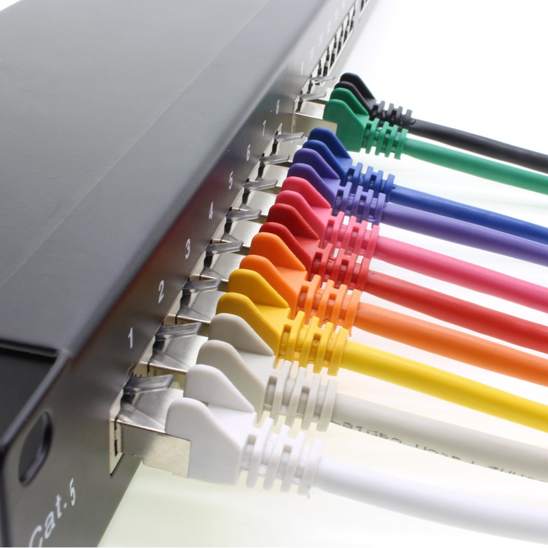1aTTack.de Netzwerkkabel CAT 5e folien und geflechtgeschirmt SFTP Netzwerk Patch-Kabel