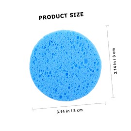 WOONEKY 30pcs Facial Makeup Removal Sponges Round Exfoliating Cleansing Sponges for Deep Pore Cleaning and Makeup Removal Reusable Soft and Gentle Skin for All Skin Types
