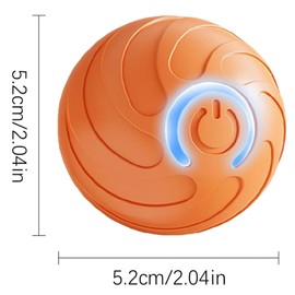 Velmoriah Smart Jumping Ball for Dogs, 2025 New Upgraded Dog Bouncing Ball, Interactive Dog Toys with Motion Chew-Resistant Design for Dogs & Cat (2PCS Orange & Blue)