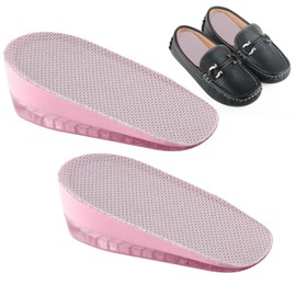 1 Inch Shoe Height Boosters, Invisible Heel Lift Inserts, Heel Wedge Inserts, Height Increase Insoles, Heel Cushion Pads, Breathable Shoe Increasing Insoles, Elastic Shoes Raisers for Kids & Adult