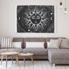 GRIRIW Black White Sun Tapestry Wall Hanging Boho Decor for