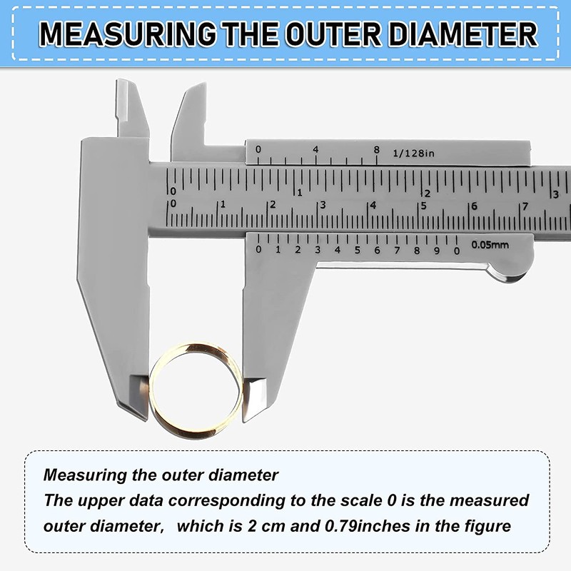 10 Pcs 150 mm Mini Plastic Caliper Vernier Caliper Double