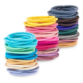 200PCS Baby Hair Ties Multicolor Hair Bands No Crease Hair Elastics Small Ponytail Holders Hair Accessories for Kids Girls Infants Toddlers 2.5cm in Diameter