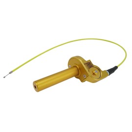 IUVWISN 7/8" 22mm Quick Twister Throttle Assembly + Throttle Cable CNC Univerdal for DRZ400 DRZ400S DRZ400SM DRZ400E RM85 RMZ250 DRZ125 CT200U CT200U-EX BT200X SSR 125 Dirt Pit Bike Mini Bike Gold