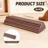 24 Pcs Wooden Dowels for Crafts, 10 mm Walnut Wooden