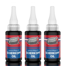 SYPRIN Original Syprin Scherkopf Öl für Haarschneidemaschinen Haarschneider Rasierer Trimmer I Scherkopföl Friseurbedarf Schermaschinenöl Feinmechanik Öl 3er set