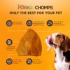 Pork Chomps Roasted Pork Skin Dog Chews, 5-inch Ear Shapes,