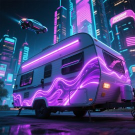 CHUSYYRAY 16.4FT LED Awning Strip Light Exterior Camping RV Caravan Boat Roof Wall Lamp 5M