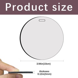 9 pcs Sublimation Blanks Luggage Tag Round Bulk MDF with Belt White Sublimation Blank Products Travel Bag Name ID Card Luggage Tags with Double-Sided Keychains Sublimation Bag Tags