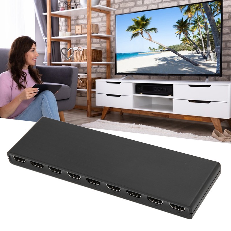 4K 1x8 HD Multimedia Interface Distributor 1 in 8 Out