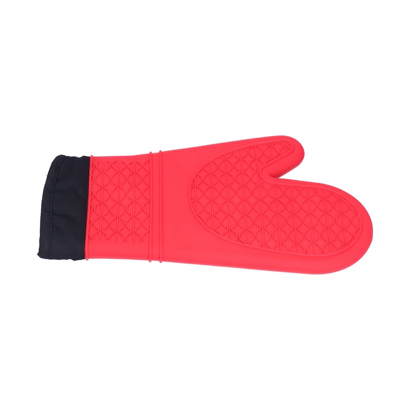 Silicone Oven Mitts with Cotton Heat Insulated Anti Scalding Baking