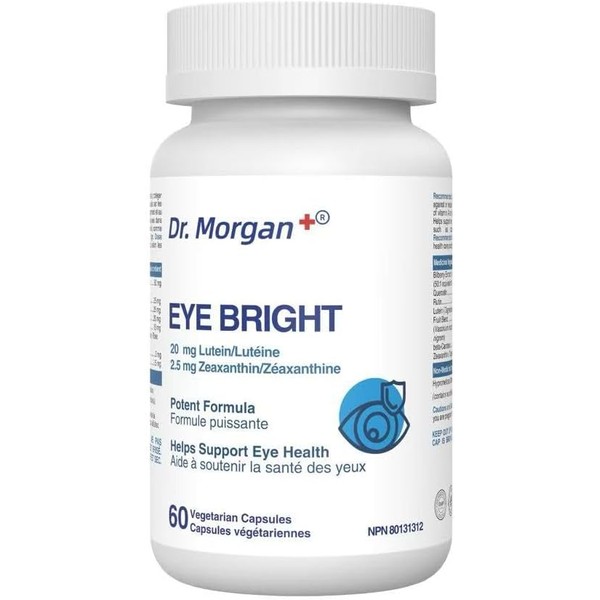 Dr. Morgan EYE BRIGHT Eye Supplement with Bilberry, Lutein, Zeaxanthin