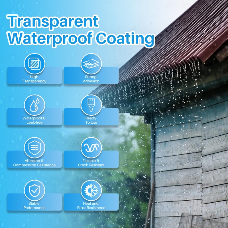 Xmntdo Invisible Waterproof Agent 17.6 Oz, Transparent Waterproof Coating Adhensive