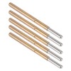 100PCS Spring Test Contact Probes Brass Stainless Steel Round Head